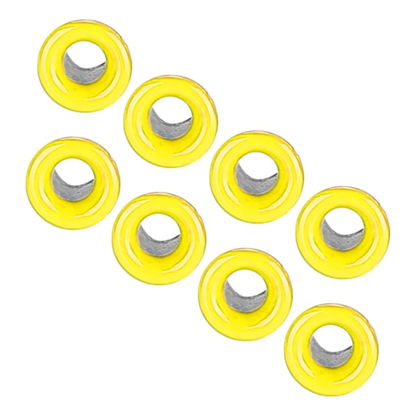 500 st mässingsöljetter 2 mm innerhål färgglada öljetter kit för kläder skor väska DIY hantverk gul