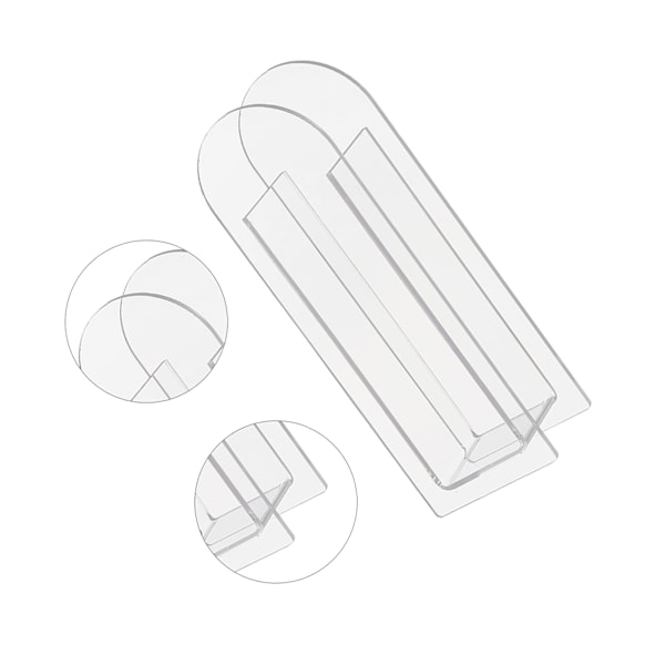 Modern Akryl Klar Vas Färgglad Akryl Blomvas för Bröllopsfest Hem Bord Dekoration Transparent Vit