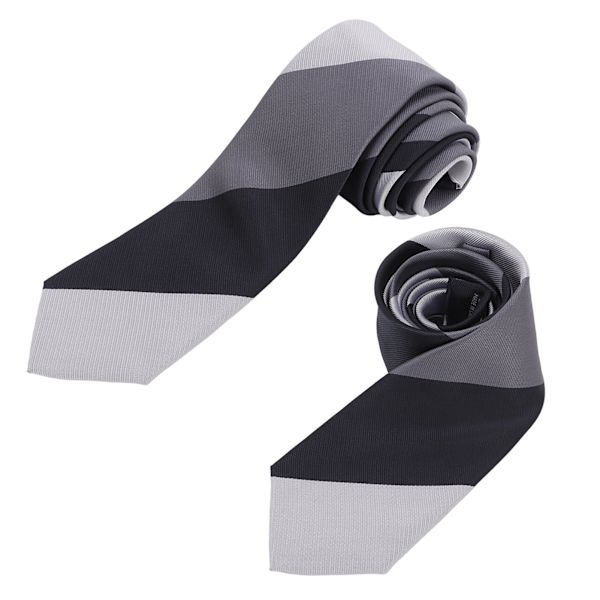 Herrslips set med näsduk i polyester siden, klassisk design, utsökt textur, herr slips för present födelsedag