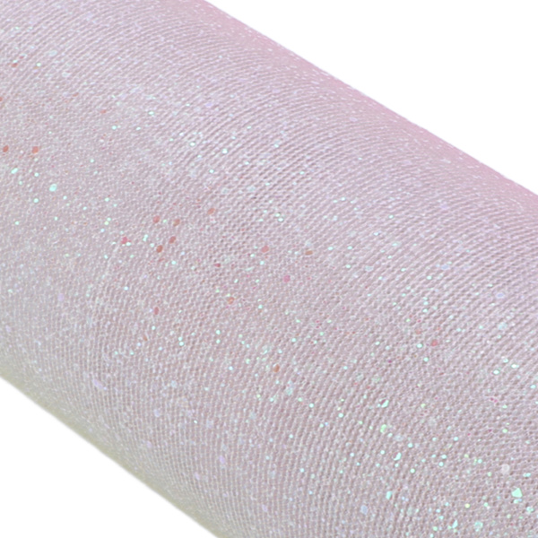 Regnbågsglitter Tyll Lång Flexibel Utsökt Praktisk Bred Applikation Glittrande Tyll för Bröllopsfest Ljusrosa Gul Blå
