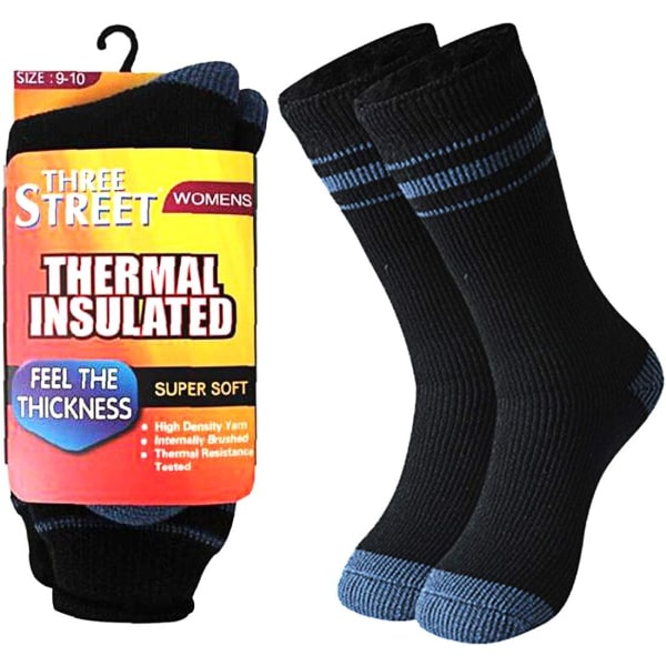 Varma termiska strumpor för män och kvinnor, vintertjocka isolerade uppvärmda strumpor för kallt väder