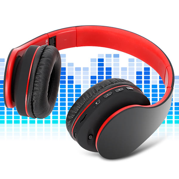 WH-816 Vikbart Trådlöst Bluetooth Headset Justerbart Huvudband Hörlurar