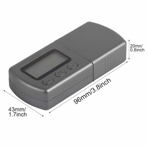 LCD Digital Kassett Stylus Spårkraftmätare Skala 0,01g med 5g Kalibreringsvikt