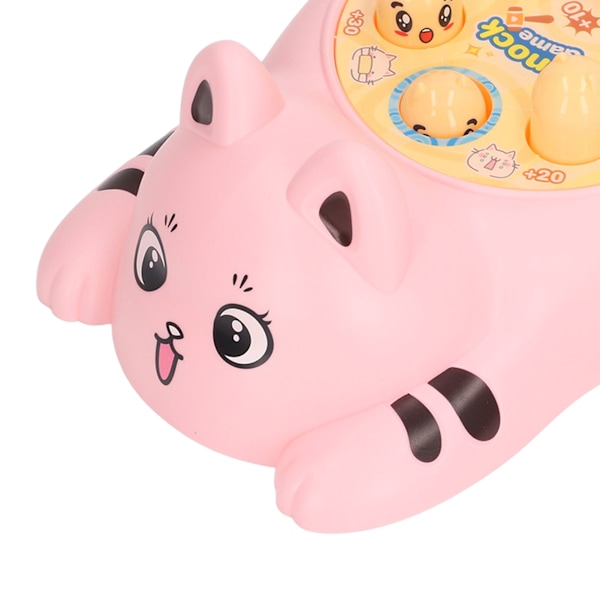 Barn Whack Leksak Cartoon Katt Forma Förbättra Reaktionsförmåga Pedagogisk Hamrande Pundande Leksak Rosa