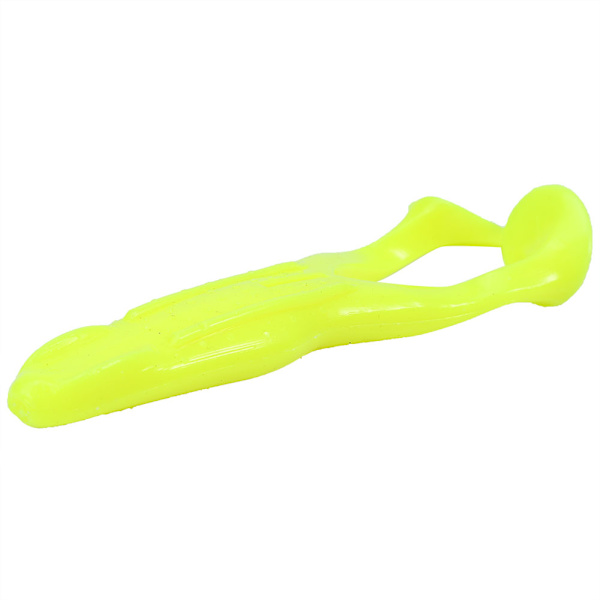 2 st/förpackning 105 mm 13 g Grodformad fiskbete Mjukt naturtroget fiskedrag (4 fluorescerande gult)