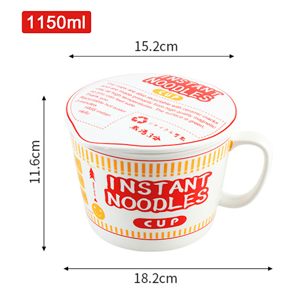 Japansk kreativ keramisk skål snabbnudlar skål blandning ramen skål