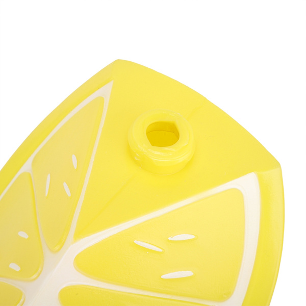 Bedårande Citron Halmmatta, Flexibelt Silikonmaterial Halkfri Fruktdesign Värmeisolering För Hemmakontor Dekor, Realistisk Matmodell Bred