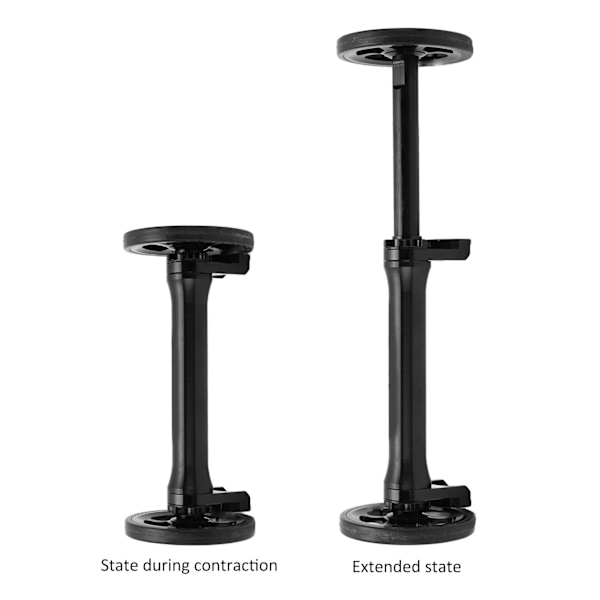 Enkel hjulförlängningsstång med hög hållfasthet, lättviktig teleskopisk hopfällbar cykeltillsats för Brompton 3sixtyBlack
