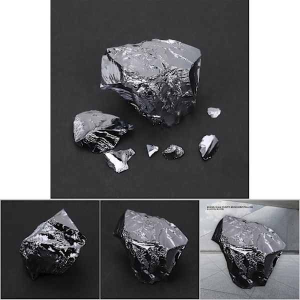99,99% Hög Renhet Kisel Metall Element 14 Halvledare Monokristallin Si Block (50g)