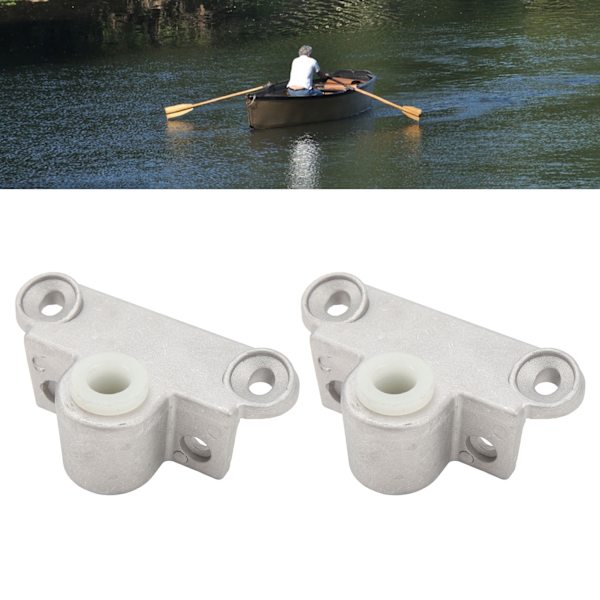 2 st Båtroddare 14mm Aluminium Skaft Toppmonterad Roddlare för Båtar Yachter Fartyg