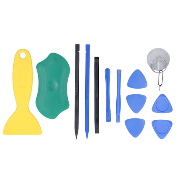 Elektronikreparationsverktyg PVC-plast Spudger Öppning Pry Bar Triangulär ark Sugkopp Kit