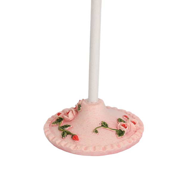 Örhängen Halsband Prinsessklänning Ställ Display Harts Mänsklig Modell Smyckesorganisatör Rosa