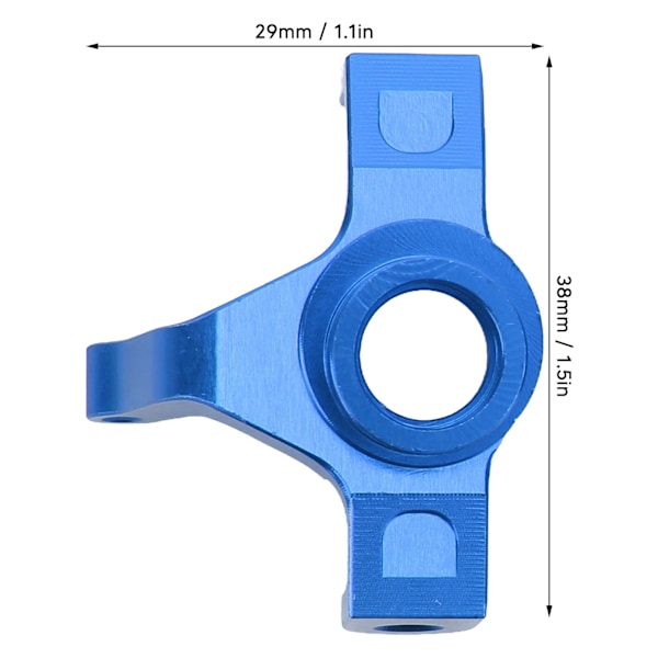 2 st aluminiumlegering styrkopp RC bil reservdelar för MJX 16208 16207 16210 1/16 RC bil mörkblå
