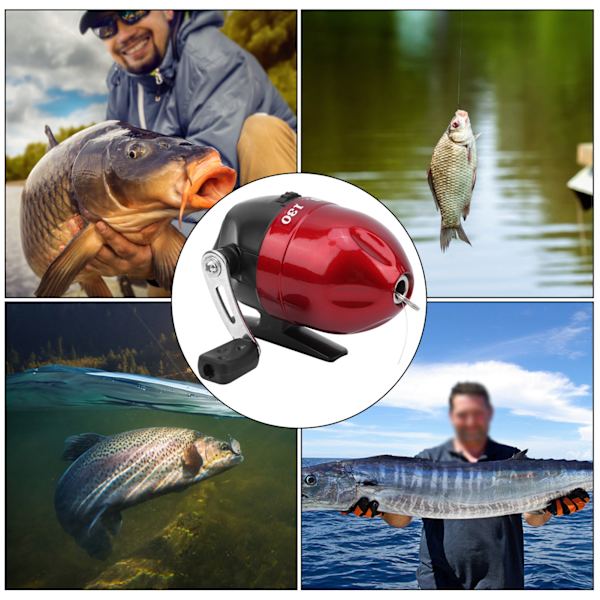 Karpfiske Rulle Hjul Legering Lätt 2.6:1 Baitcasting Fiske Rulle 0.25MM Linje