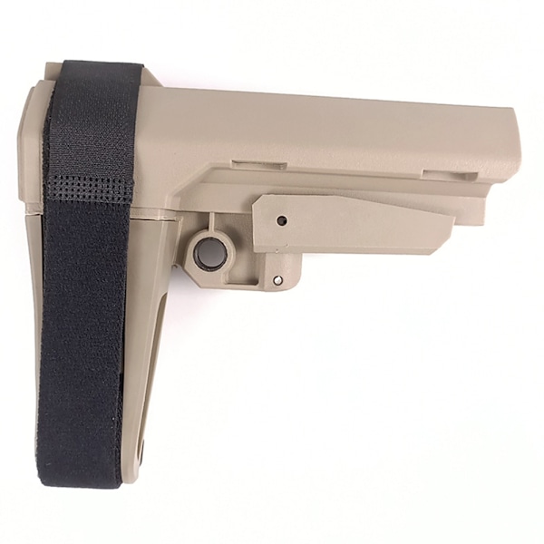 Mjukt skjutleksaksgrip i nylon, dekorativt grepp kompatibelt med SBA3 SLR 556 M4