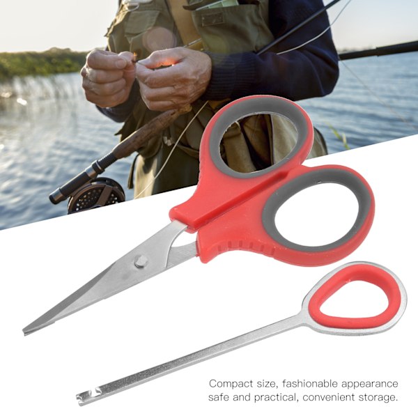 3 Set Multifunktionssax Linje Lure Cutter Fiske Hook Remover Separator Fiskeutrustning Röd