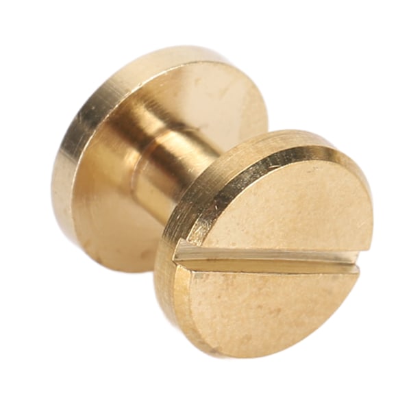 50 Set Bindande Nitar Runda Platt Huvud Spårskruv Nitar för Läder Bokbindning DIY Hantverk Dekorationer 10x4mm / 0.39x0.16in