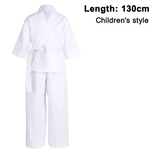 Karate uniform med bälte, vit, karate gi för barn och