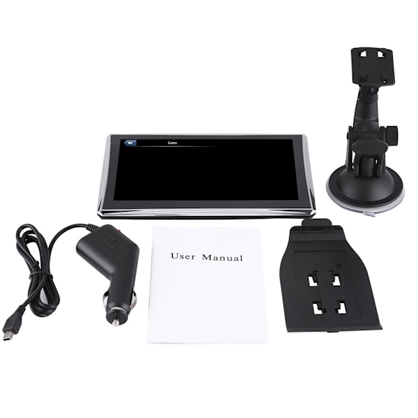7 Tums Pekskärm Bilnavigator GPS Navigation 256M 8GB FM Bluetooth Nordamerika Gratis Kartor