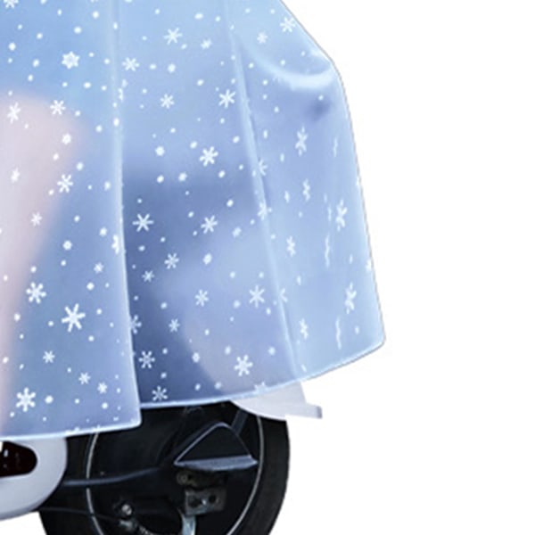 Transparent regnkappa för damer, elcykel, helkropp, lättviktig, lång scooterregnkappa 4XL Snövit