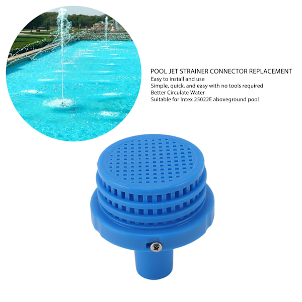 Pool Jet Silanslutning Ersättning för Intex 25022E Ovanmarkspool 11070 11072 Silanslutning