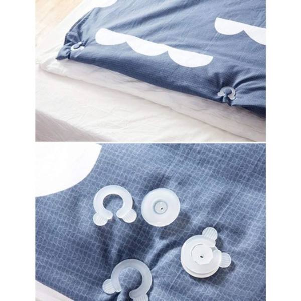 Set med 12 klämmor för täcket, Jormftte, Plast, Transparent