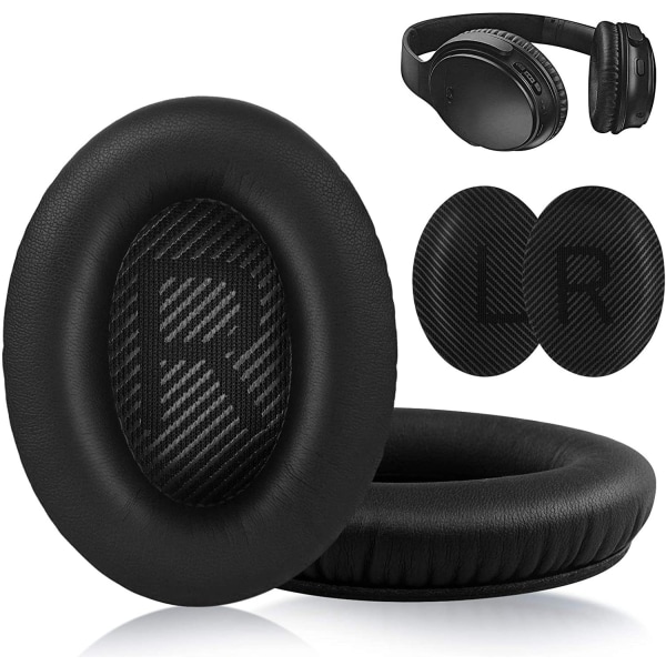 Öronkuddar, ersättningsöronkuddar för Bose QuietComfort 15 QC15 QC25 QC2 QC35 och SoundLink Ae2 Ae2i Ae2w over-ear-hörlurar