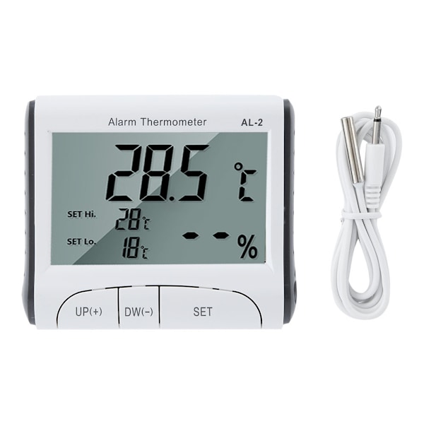 Digital termometer hygrometer elektronisk hushåll hög låg temperatur fuktighet display