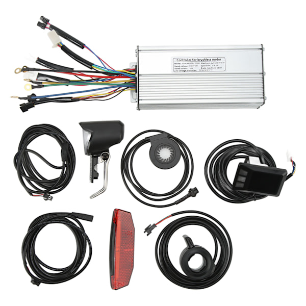 Elektrisk Cykel Kontroller LCD7C Mätare 30A Sinusvåg Kontrollsystem Konverteringskit för 48V 1000W Motor
