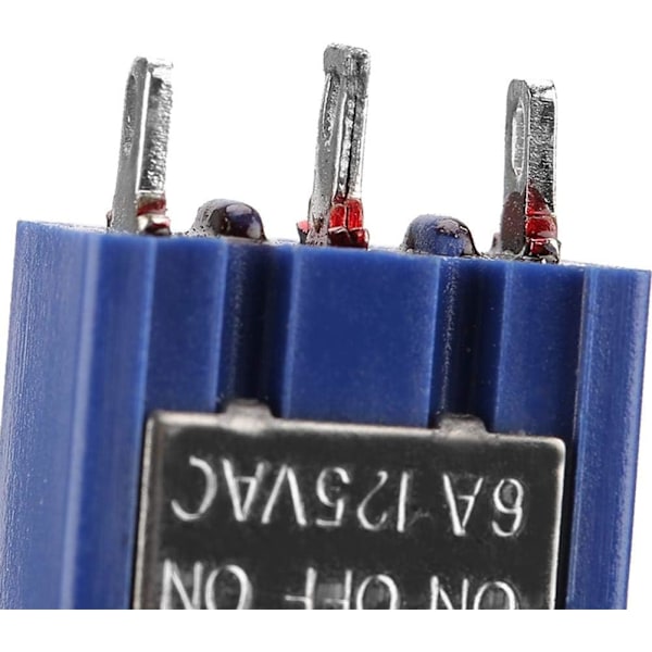 10 st Mini vippströmbrytare PÅ-AV-PÅ SPDT MTS-103 3-läges 3-stifts 6mm 6A 125VAC