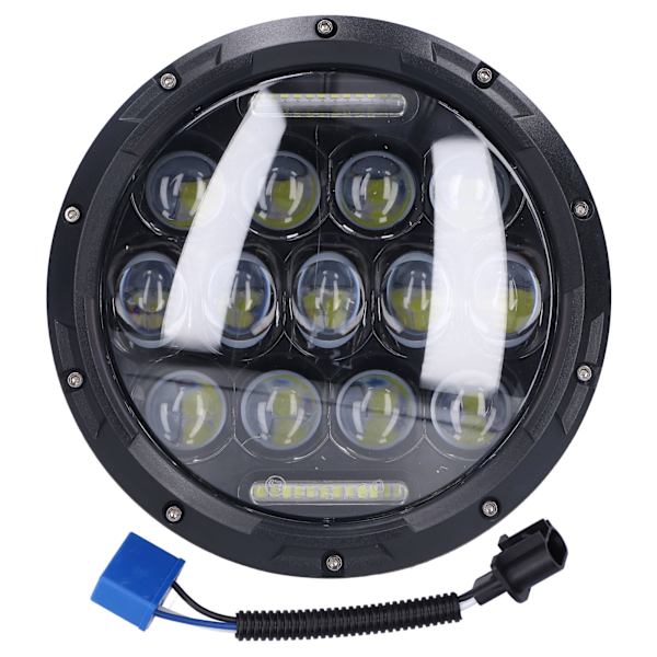 7 tum 12V LED Motorcykelstrålkastare 6000K 3000LM Vattentät Strålkastare Universal Passform för Jeep Wrangler