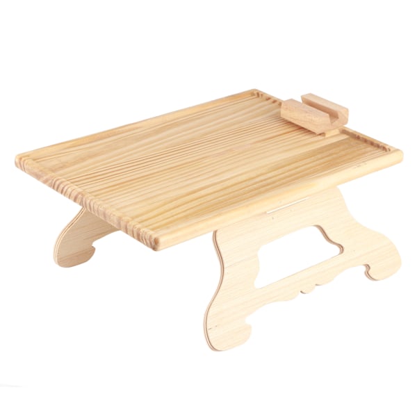 Soffbricka för soffa, hopfällbart soffarmstödsbord med 360° roterande fäste, ergonomiskt designad clip-on armstödsbricka för breda soffor, bambu