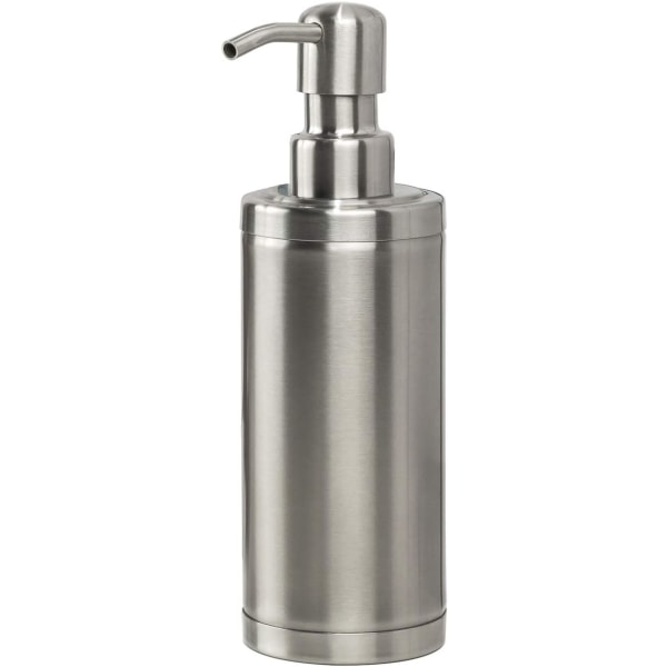 Borstad Nickle Tvål Dispenser Rostfritt stål Metall Pump Hand Lotion Flaska för badrum, sovrum och kök (300ML/10,15 ounce)
