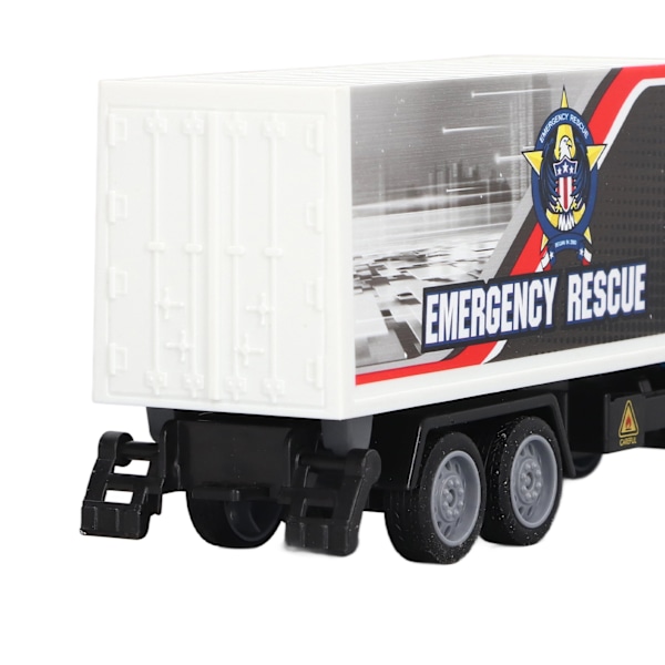 Dragbil i skala 1/48 ABS-material Fina detaljer Levande utseende Nödbil Transportbil Leksak Flat Head Truck