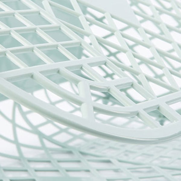 Vikbar Bärkorg Ihålig Design Andningsbar Plasttvättkorg för Hemmet