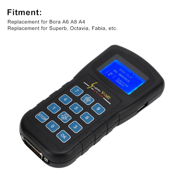 K+CAN V4.8 Diagnostik Stiftkodläsare Kilometerjustering Ersättning för Bora A6 A8 A4