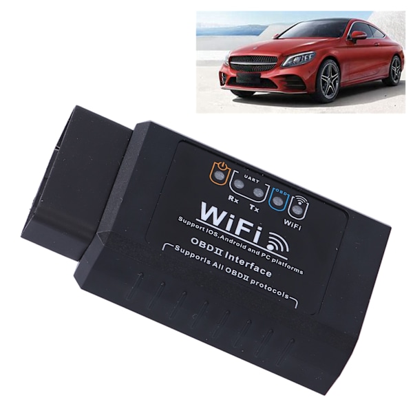 Wifi OBD2 Felkodsläsare Professionell Bilfelskanner Adapter Diagnostiskt Verktyg för IOS för Android