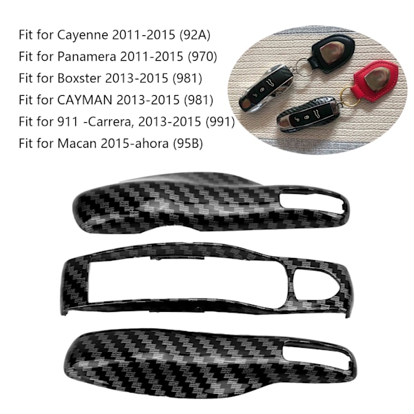 Nyckelhusskydd i kolfiberfärg för Cayenne 2011‑2015 (92A)/Panamera 2011‑2015 (970)