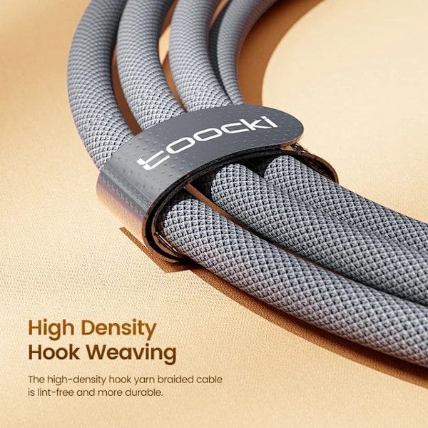 Extra Stark USB-C till Lightning Laddningskabel 2M Svart