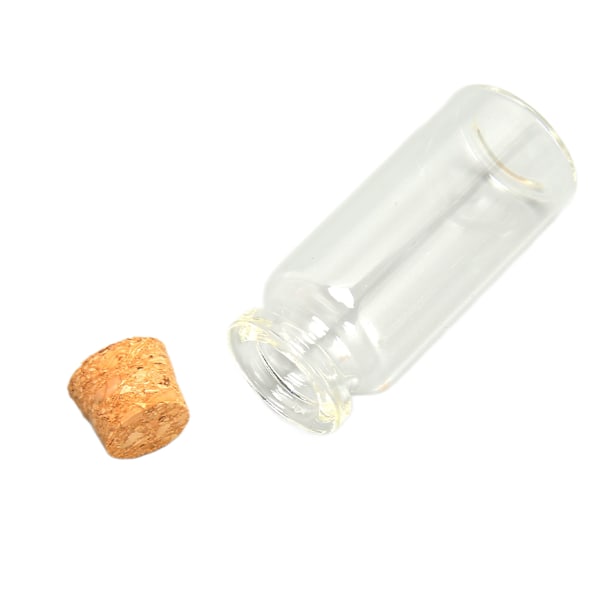 24 st 20 mm diameter glasdrivande flaska transparent önskeflaska mångsidig meddelandeflaska för bröllopsfest