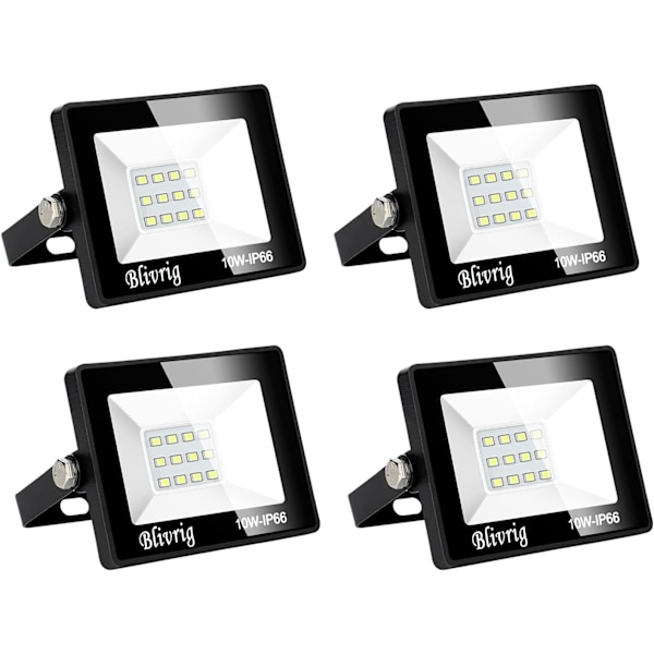 Utomhus LED-strålkastare, 100W utomhusstrålkastare, IP66 vattentät 10000LM kraftfull utomhus LED-strålkastare, strålkastare. för trädgård, garage, uteplats,