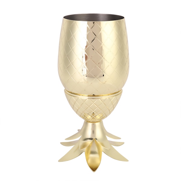 Mångsidigt Ananasformat Cocktailglas, Elegant Guldpläterad Rostfri Dryckesbehållare för Bartenders &amp; Hementusiaster, Utsökt