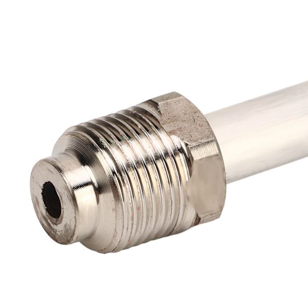 2PCS Sprayförlängningsstång G7/8 14 Rostfritt Stål Spraymunstycke Förlängningsstång Ersättning för Hem Silver