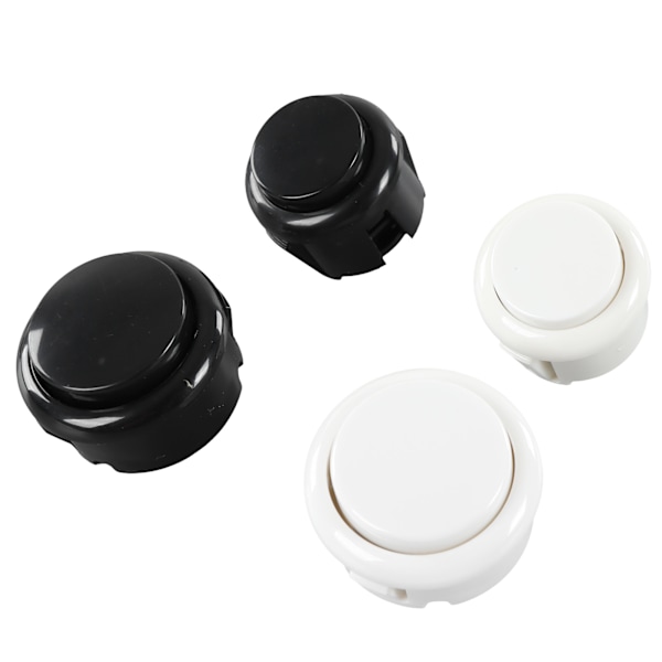 2-spelare DIY Arcade Kit USB-brädespel Encoder Joystick Arcade-knappar Set för vänner Samling Svart och Vit