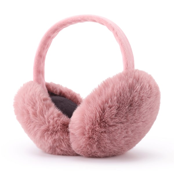 Kvinnor vinter hörselkåpor Girl Ski justerbara öronskydd för söt båge öronvärmare utomhus hörselkåpa pink