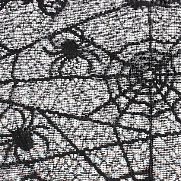 Halloween Spindlar Nät Eldstad Dekoration Svart Spets Spindlar Nät Matbord$Halloween Spets Spindlar Nät Fest Dekoration Duks$Halloween Spets Spindlar Nät