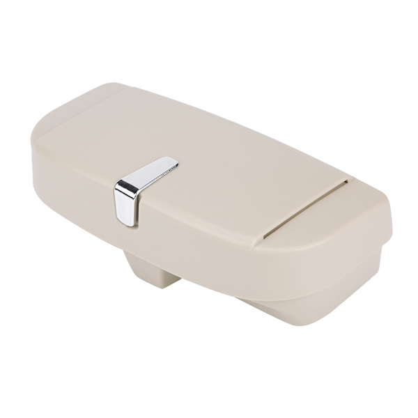 Bil Auto Mångsidig Solglasögonförvaring Hållare Clip Case Organizer Box Universal (Beige)