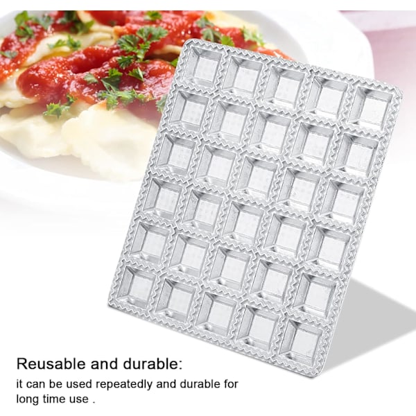 Raviolitillverkare för dumplings, ravioliutstickare i rostfritt stål för professionella resultat, innovativ dumplingtillverkare i metall förenklar konsten att göra pasta