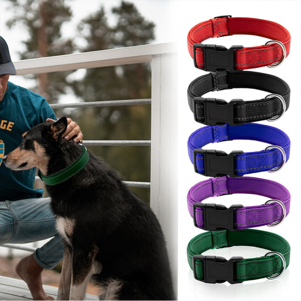 Reflekterande hundhalsband med kardborre - Donera ett halsband till hundräddning