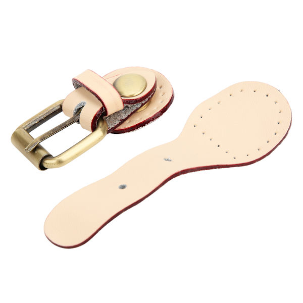 1 st väska spänne lås ko split läder DIY handgjorda hårdvara tillbehör med bronsbeslag (naturlig)